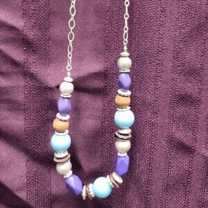 Colors of Blues Beaded necklace